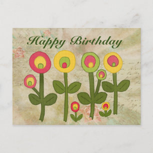 Blumenwiese Postkarte