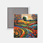 Blumenwiesen 1 magnet (Vorderseite/Rückseite)