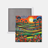 Blumenwiesen 2 magnet (Vorderseite/Rückseite)