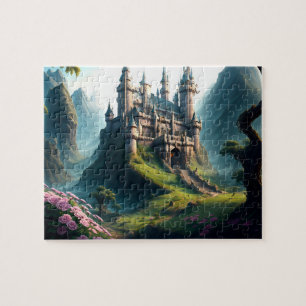Blumenwiesen-Schloss-Puzzle Puzzle