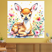 Blumenwild Leinwanddruck (Insitu (Wohnzimmer))
