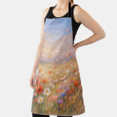 Blumenwind - Pastell-Malstil-Kunst Schürze (InSitu)