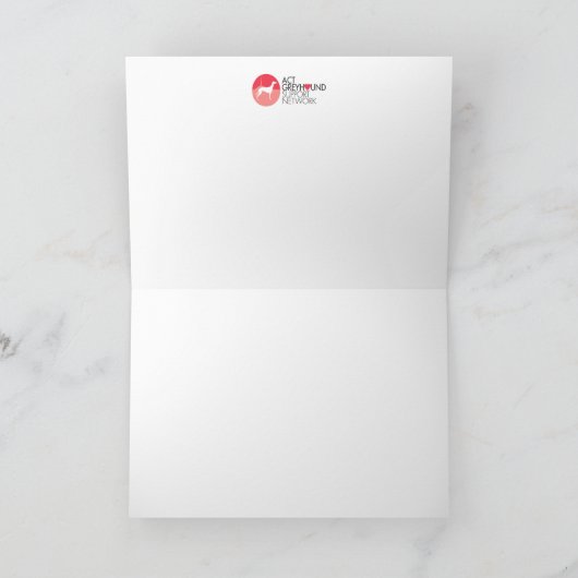 Blumenwindhund-leere Karte (Innenseite)