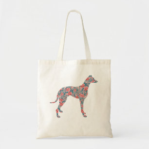 Blumenwindhund Tragetasche