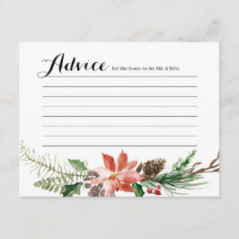 Blumenwinterdusche Moderne Beratungskarte Begleitkarte