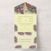 Blumenwinters und Weihnachtsbröckchen All In One Einladung (Innen Boden)