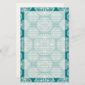 Blumenwinterschneeflocke Briefpapier (Vorne/Hinten)