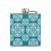 Blumenwinterschneeflocke Flachmann (Rückseite)