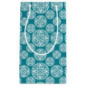 Blumenwinterschneeflocke Kleine Geschenktüte (Vorderseite)