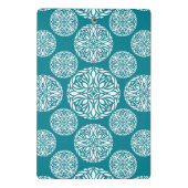 Blumenwinterschneeflocke Mini Klemmbrett (Rückseite)