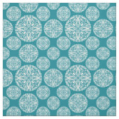 Blumenwinterschneeflocke Stoff (Muster)