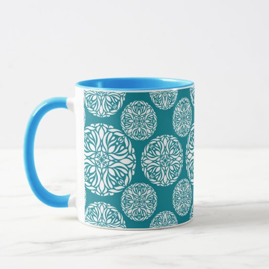 Blumenwinterschneeflocke Tasse (Links)