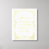 Blumenwirbel Dekorative Hochzeitsfeier an der Gren Leinwanddruck (Vorderseite)