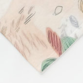 Blumenwirbel Fleecedecke (Ecke)