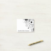 BlumenWirbel Post-it Klebezettel (Auf Schreibtisch)