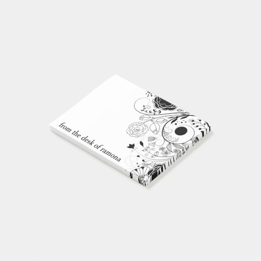 BlumenWirbel Post-it Klebezettel (angewinkelt)