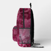 Blumenwirbel Rosa Rucksack – Personalisierter Text (Rechts)