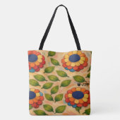 Blumenwirbel Tasche (Rückseite)