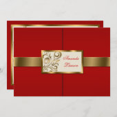 BlumenWirbels-Einladung Einladung (Vorne/Hinten)