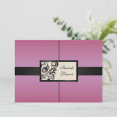 BlumenWirbels-Einladung Einladung (Stehend Vorderseite)