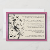 BlumenWirbels-Einladung Einladung (Rückseite)