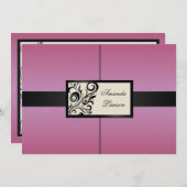 BlumenWirbels-Einladung Einladung (Vorne/Hinten)