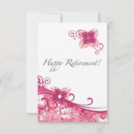 BlumenWirbels-Ruhestands-Party Einladung