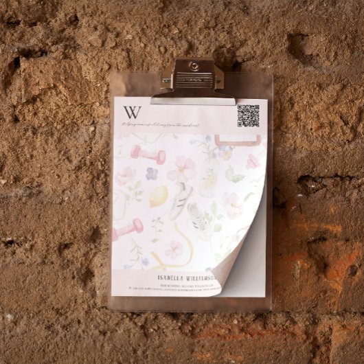 Blumenwohlbefinden QR-Code & Branding Briefbogen