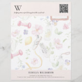 Blumenwohlbefinden QR-Code & Branding Briefbogen (Vorderseite)