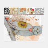 Blumenwolke Baby Blanket Fleecedecke (Vorderseite (Horizontal))