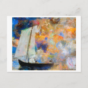 Blumenwolken, Redon Postkarte