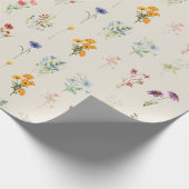 Blumenwrapping Paper Elegant Nature Gift Wrap Geschenkpapier (Ecke)