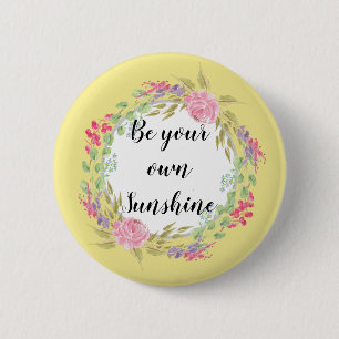 Blumenwreath-kundengerechtes KreisAbzeichen Button