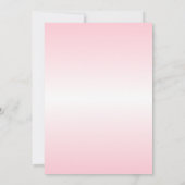 Blumenwreath-Rosa SIP u. SEHEN Mädchen | FOTO Einladung (Rückseite)