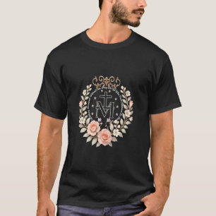 Blumenwundermedaille Marianische katholische Hinga T-Shirt