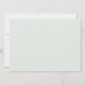 Blumenwünsche für Baby Shower Game Einladung (Rückseite)