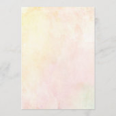 Blumenwünsche für Babyberatungskarten Hinweiskarte (Rückseite)