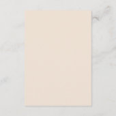 Blumenwünsche für das Baby. Rose Begleitkarte (Rückseite)