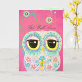 Blumenwünsche - Wohlergehen Karte (Gelbe Blume)