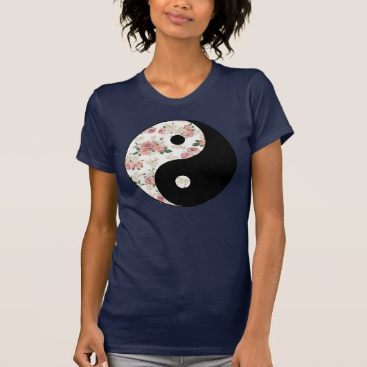 BlumenYin und Yang T-Shirt (Vorderseite)
