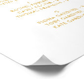 Blumenzaehlkarte Poster (Ecke)