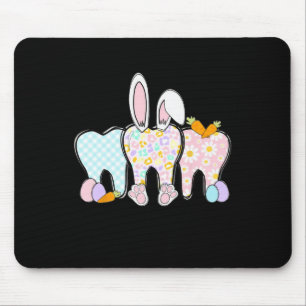 Blumenzähne Bunny Ears Zahnfleischspieß Ostern glü Mousepad