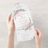 Blumenzange all in one einladung (Abreißen)