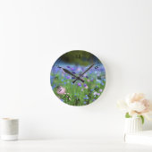 Blumenzange Runde Wanduhr (Zuhause)