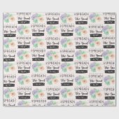 Blumenzapier Geschenkpapier (Flach)