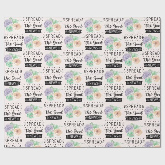 Blumenzapier Geschenkpapier (Flach)