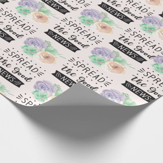 Blumenzapier Geschenkpapier (Ecke)