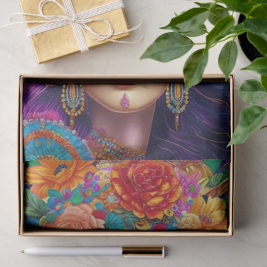 Blumenzapier Seidenpapier (Geschenk)