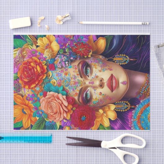 Blumenzapier Seidenpapier (Handwerk)