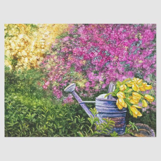 Blumenzapier Seidenpapier (Vorderseite)